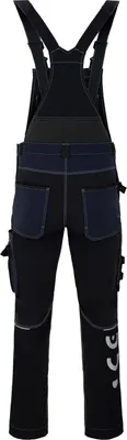 Produktbild von Avacore Latzhose, Stretch, Cordura, schwarz und marineblau, Größe 46, Avaflex
