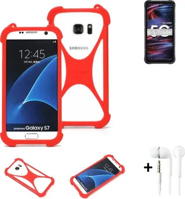 Produktbild von Handy-hülle + Kopfhörer kompatibel mit UMIDIGI Bison GT2 Pro 5G Schutz-hülle Bumper Silikon Schutz Hülle Cover Case Silikoncase Silikonbumper TPU