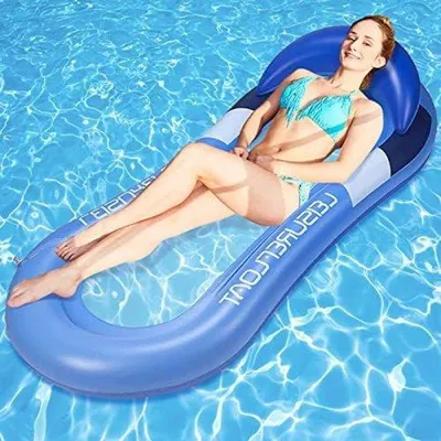 Produktbild von Famanu Wasserhängematte mit Netz, Luftmatratze für Erwachsene - 160 x 84 cm