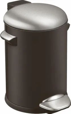 Imagen del producto de EKO Treteimer Belle Deluxe de 3 litros, color , cubo de basura de acero inoxidable con sistema de cierre suave