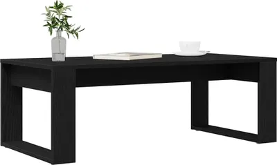 Produktbild von "2026 Aktion"Couchtisch - CLORIS - Wohnzimmertisch - Robust und langlebig - Schwarz Eichen-Optik 102 x 50 x 35 cm Holzwerkstoff - DEMöbel2771551
