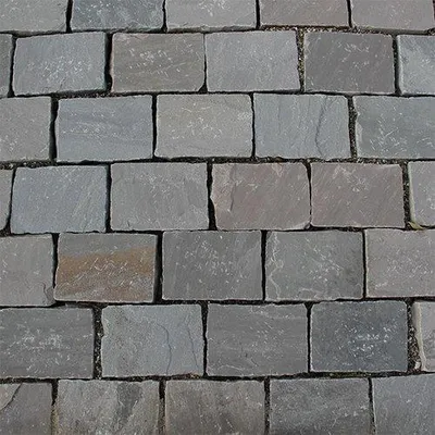 Productafbeelding van TB gres Metz 14 x 20 x 5/7 cm tuintegel Grijs genuanceerd 31,75 stenen per m2, prijs per 1m2 Gardenlux
