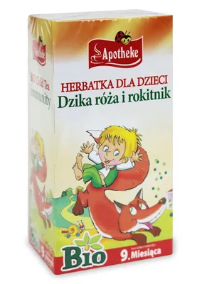 Produktbild von KINDERTEE – HAGEBUTTE, ZITRONENMELISSE UND -SANDDORN (20 x 1,5 g) 30 g – APOTHEKE