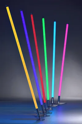 Produktbild von LED RGB-Leuchtstab 130 cm inkl. Fernbedienung u. Halterung, dimmbar, OHNE STANDFUß