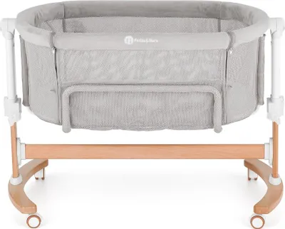 Obrázek produktu pro PETITE&MARS Postýlka dětská polohovatelná s funkcí kolébky Glory 2v1 Mocha Beige
