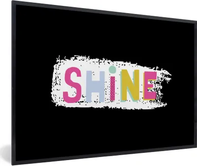 Produktbild von MuchoWow® Gerahmtes Poster Sommer - Zitat - Blau 30x20 cm - Poster mit Schwarzem Bilderrahmen Wandposter Rahmen Foto Bilder - Kunstdruck - Bild-Poster