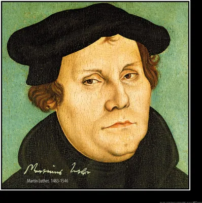 Obrázek produktu pro Martin Luther umělecký obraz - Portrét, 1529 (40 x 40 cm)
