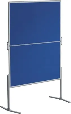 Produktbild von Moderationstafel Pro klappbar Klappfuß Filz/Filz 120x150cm blau
