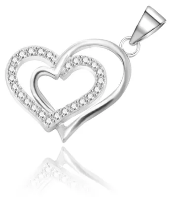 Immagine prodotto di Ciondolo a cuore originale in argento AGH514