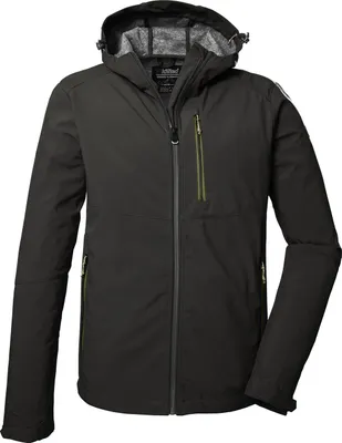 Produktbild von Killtec Softshelljacke Herren Wasserabweisend mit Kapuze leicht, Größe:3XL, Farbe:Grünanthrazit