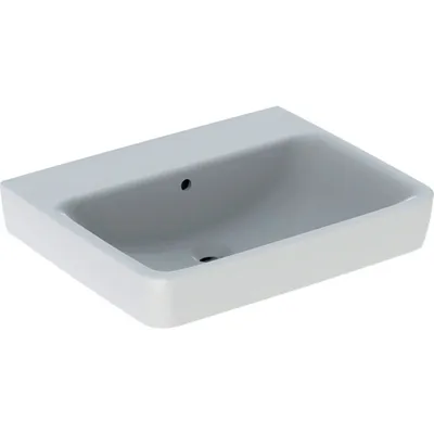 Immagine prodotto di Geberit Renova Plan, lavabo, 60x48 cm, sans trou pour robinetterie, avec trop-plein, 501638, 501.638.00.1, 501.638.00.1