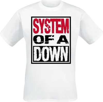 Produktbild von System Of A Down T-Shirt Herren Triple Stack Box weiß S