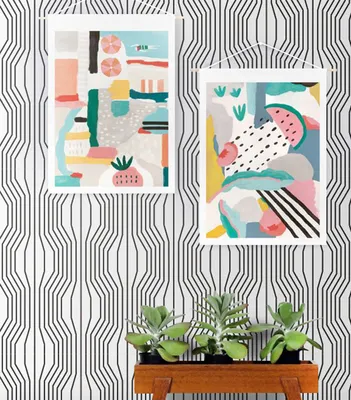 Produktbild von Coloray Fototapete 250x104 cm An Einer Wand Latex Latextapete - Geometrische Illusion.
