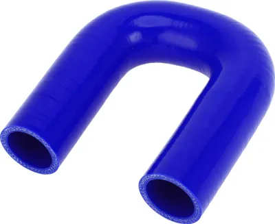 Produktbild von 1 Stück 32mm/1,26" ID 120mm/4,72" Länge 180 Grad blau Autosilikonschlauch Kühlmittelschlauch Universal