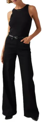 Immagine prodotto di Jeans a gamba larga modellanti da donna Levi's, colore nero opaco, taglia 30W / 30L