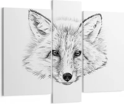 Produktbild von Bild auf Leinwand - Leinwandbild - Wolf Kinder Skizze illustriert - 95x80cm - Wand Bild - Wanddeko - Leinwanddruck - Bilder - Kunstdruck - Wanddekoration - Leinwand bilder - Wandkunst - CB95x80-3212