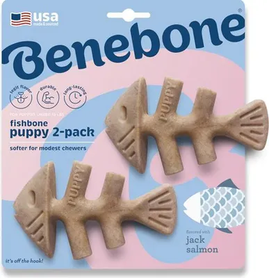 Image de Benebone Puppy Fishbone XS, lot de 2