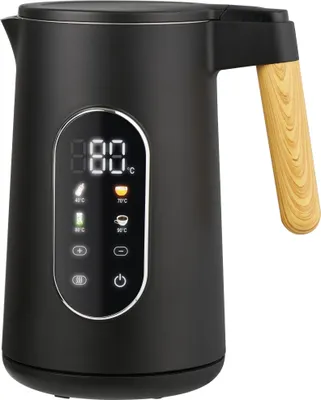 Produktbild von Vorführgerät - Wasserkocher 2200 Watt Kunststoff/Edelstahl Warmhaltefunktion 40–100°C schwarz (1 Stück)