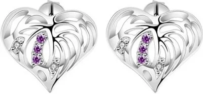 Obrázek produktu pro Náušnice Silver Heart - Stříbrná KP1238