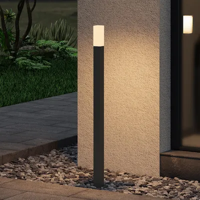 Image de doporro Lampe LED sur Pied Extérieure 3W avec LED Lampe Jardin Étanche IP65 3000K Light Extérieure Gris 80cm Design Deus Lumina