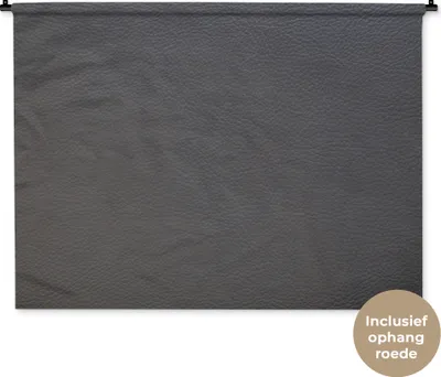 Produktbild von MuchoWow® Wandteppich Wandbehang Leder - Strukturiert - Lederoptik - Grau 150x112 cm Tapisserie Dekoration Wandtuch - Wanddecke - Wandteppiche