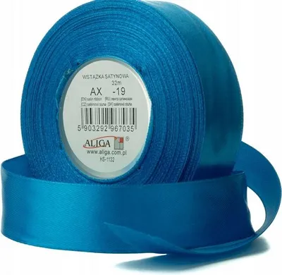 Image de ruban satin 50mm x 32m bleu AX50-19