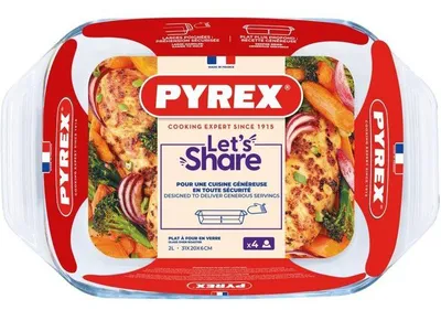 Produktbild von Pyrex 407B000, 2,1 l, Transparent, Glas, 300 °C, 310 mm, 200 mm