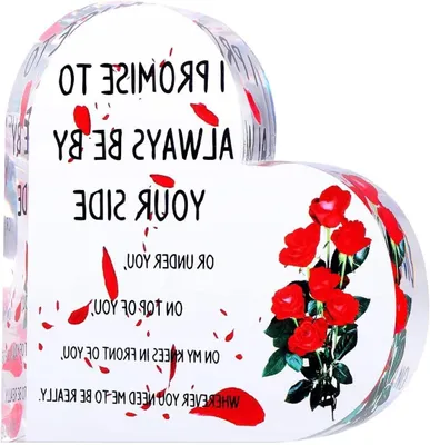 Productafbeelding van Acryl Hart Cadeau voor Partners Romantisch Plaat Ornament Verjaardag Valentijnsdag Tafeldecoratie