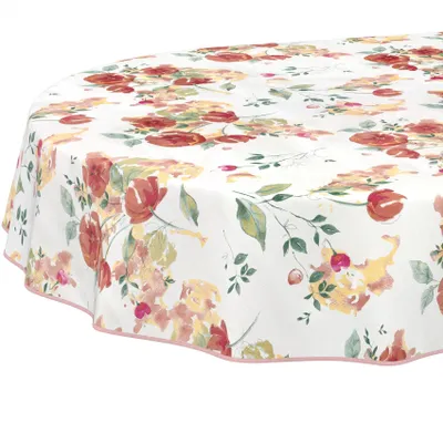 Produktbild von Wachstuchtischdecke oval 200x140 cm Mohnblumen abwaschbar pflegeleicht