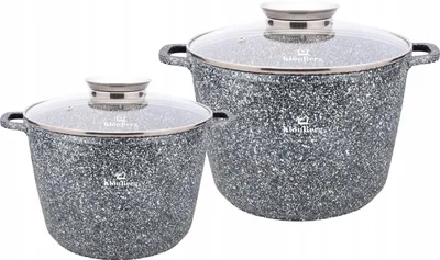Produktbild von KlönBerg KB-3910 Marmor-Kochtopfset 4 Teile Induktion