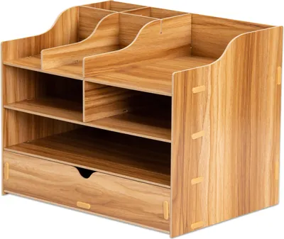Produktbild von Betzold Schreibtisch-Organizer, klein, aus MDF, dunkelbraun