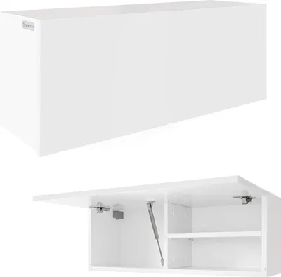 Produktbild von PLATAN ROOM Badschrank Hängeschrank 80 x 30 x 25cm Matt Badezimmerschrank hängend Wandschrank für Bad weiß