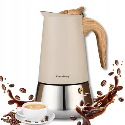 Zdjęcie produktu dla KAWIARKA ZAPARZACZ Do Kawy ESPRESSO 600ml 12 Filiżanek INDUKCJA Gaz 7997