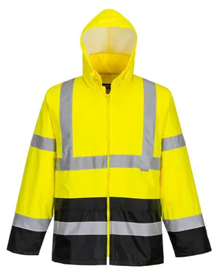 Image de Veste De Pluie Hi-vis Bicolore Couleur : Jaune/noir Taille Xl - Portwest