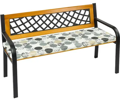 Obrázek produktu pro Sedák na lavici hladký - 40x120 cm - Šedá,Bílá