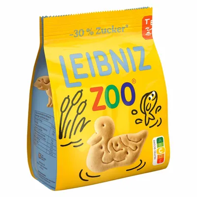 Produktbild von Leibniz Zoo Original -30% Zucker 125g