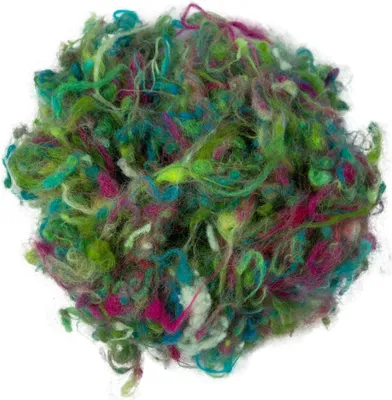 Filzwolle LumiArt mehrfarbig 5 – Merino Märchenwolle mit farbigen Noppen zum Filzen.