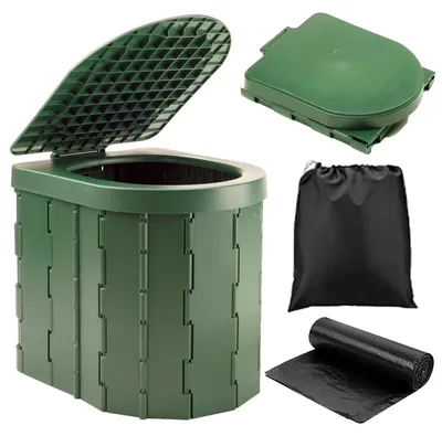 Produktbild von Omgoods – Faltbarer Camping-Toilette für den Außeneinsatz