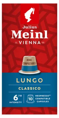 Produktbild von Julius Meinl Lungo Classico Kaffeekapseln für Nespresso®-Maschinen, 10 Stk.