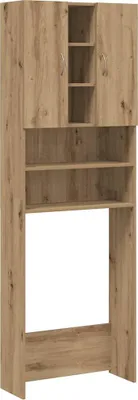 Obrázek produktu pro vidaXL Artisan dubová skříňka na pračku 64x25,5x190 cm