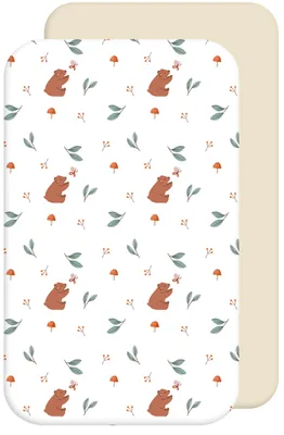 Immagine prodotto di 2 lenzuola elastiche per culla, 80 x 160 cm, 100% cotone, traspiranti, per culla