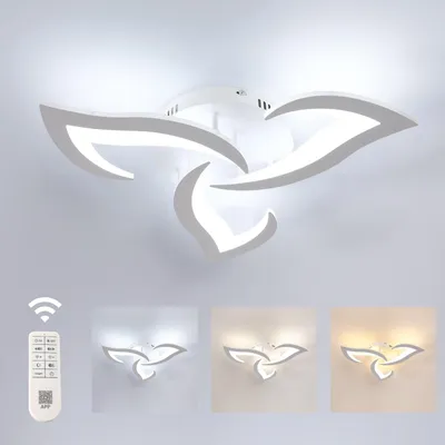 Productafbeelding van Comely LED plafondlamp, dimbaar, moderne acrylplafondlamp, 35W, 3937 lumen, 3000K-6500K