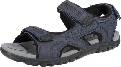 Produktbild von Geox Herren Sandal Strada D, Riemchensandalen, Blau Navy Dk Grey, Größe 42 EU