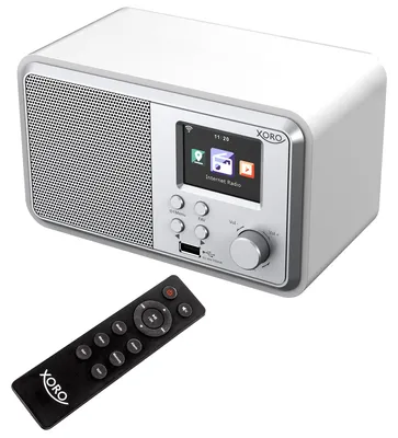 Image de Xoro XOR400910 Xoro DAB 300 Internet Radio IR DAB+ BT USB Farbdisplay weiß
