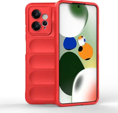 Produktbild von Mobigear Bumpy  Xiaomi Redmi Note 12 Hülle Flexibles TPU Backcover - Rot