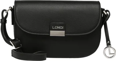 Produktbild von L.CREDI Umhängetasche Schultertasche Janina Flapbag Black schwarz