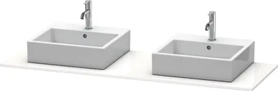 Immagine prodotto di Console Duravit XSquare, 2 découpes, 1600x16x550mm, XS063HB3939, XS063HB3939