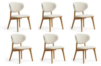 Obrázek produktu pro Sada židlí, jídelní židle, moderní, béžová, elegantní, čalouněné, designové