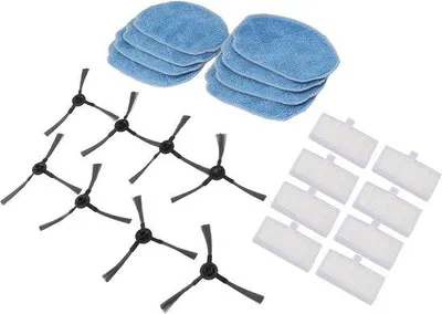 Produktbild von Famanu Zubehörset für Robotersauger - Mop, Seitenbürsten, Filter