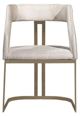 Immagine prodotto di Sedia in legno beige dal design moderno con rivestimento in tessuto